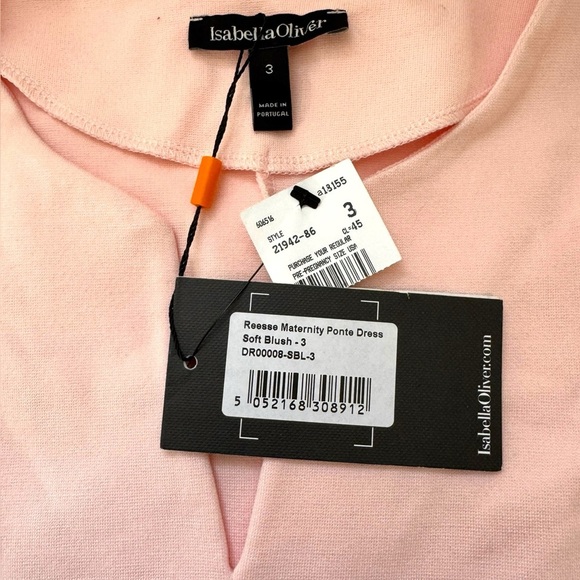 NWT Isabella Oliver Reese Maternity Pink Ponte Dress Sz 3‎ (US Sz 8) - Picture 5 of 9